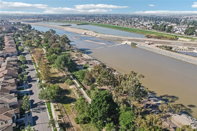an aerial view of a city