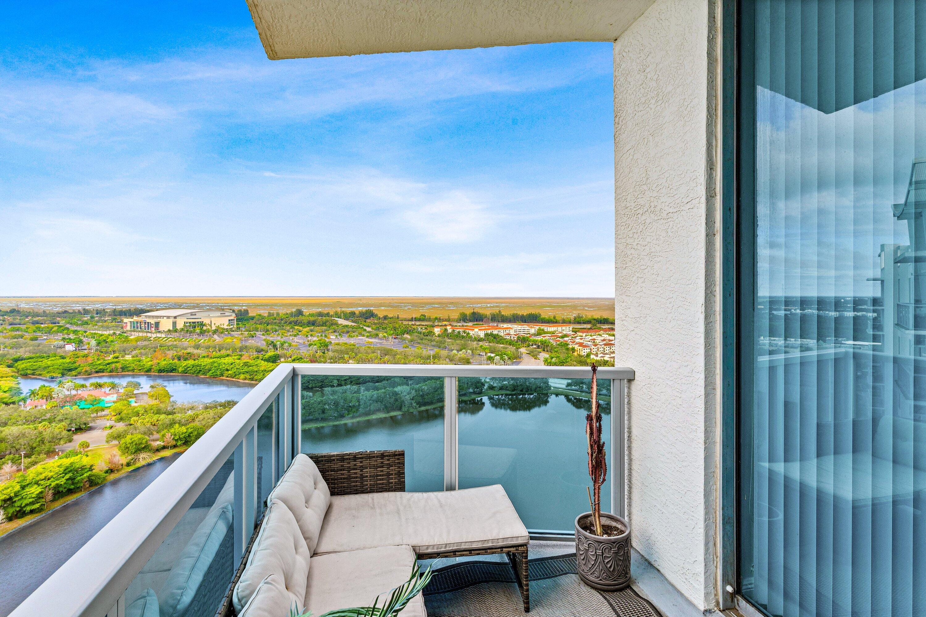2641 North Flamingo Road, Unit 2701N Sunrise, FL 33323 - Photo 26 of 38 a view of a balcony with an ocean view