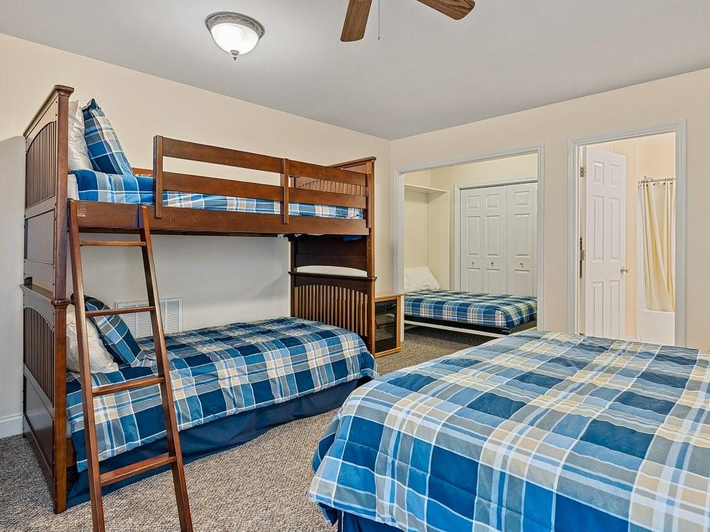 3245 Holly Road Connelly Springs, NC 28612 - Photo 25 of 39 a bedroom with two beds and painted walls