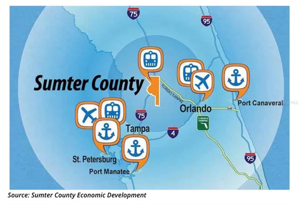 an outdoor space with seating area and car parked