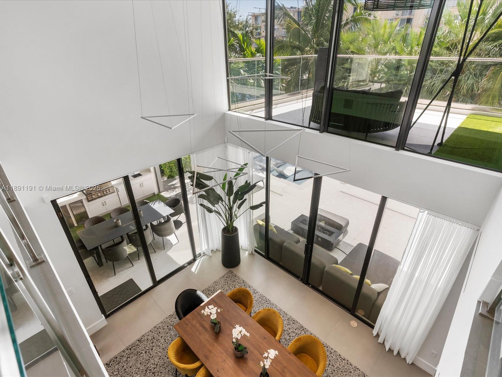 1736 Southeast 14th Street Fort Lauderdale, FL 33316 - Photo 20 of 54 a living room with furniture and a floor to ceiling window