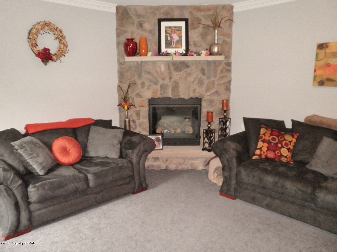22 Turkey Ridge Kunkletown, PA 18058 - Photo 11 of 29 Stone Front Propane Fireplace