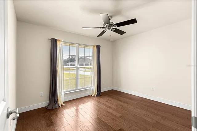 wooden floor in an empty room