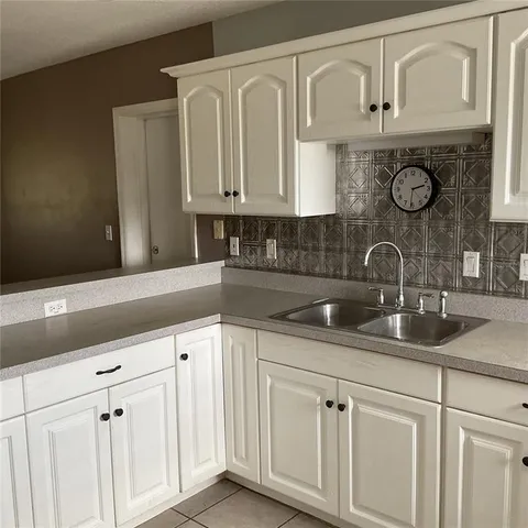 a view of a fireplace with an outdoor space