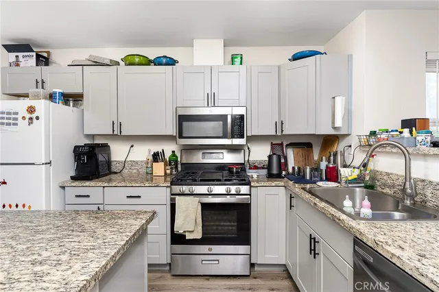 a workspace with furniture and window