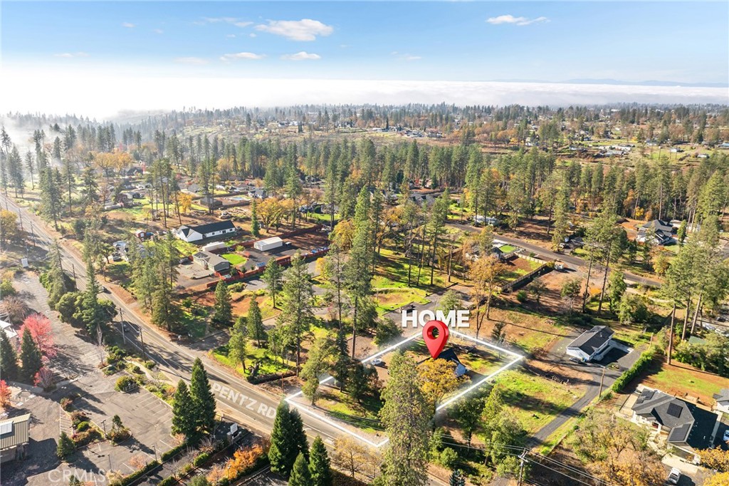 6033 Pentz Road Paradise, CA 95969 - Photo 8 of 54 an aerial view of city