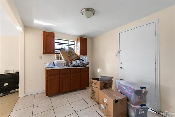 a room with furniture