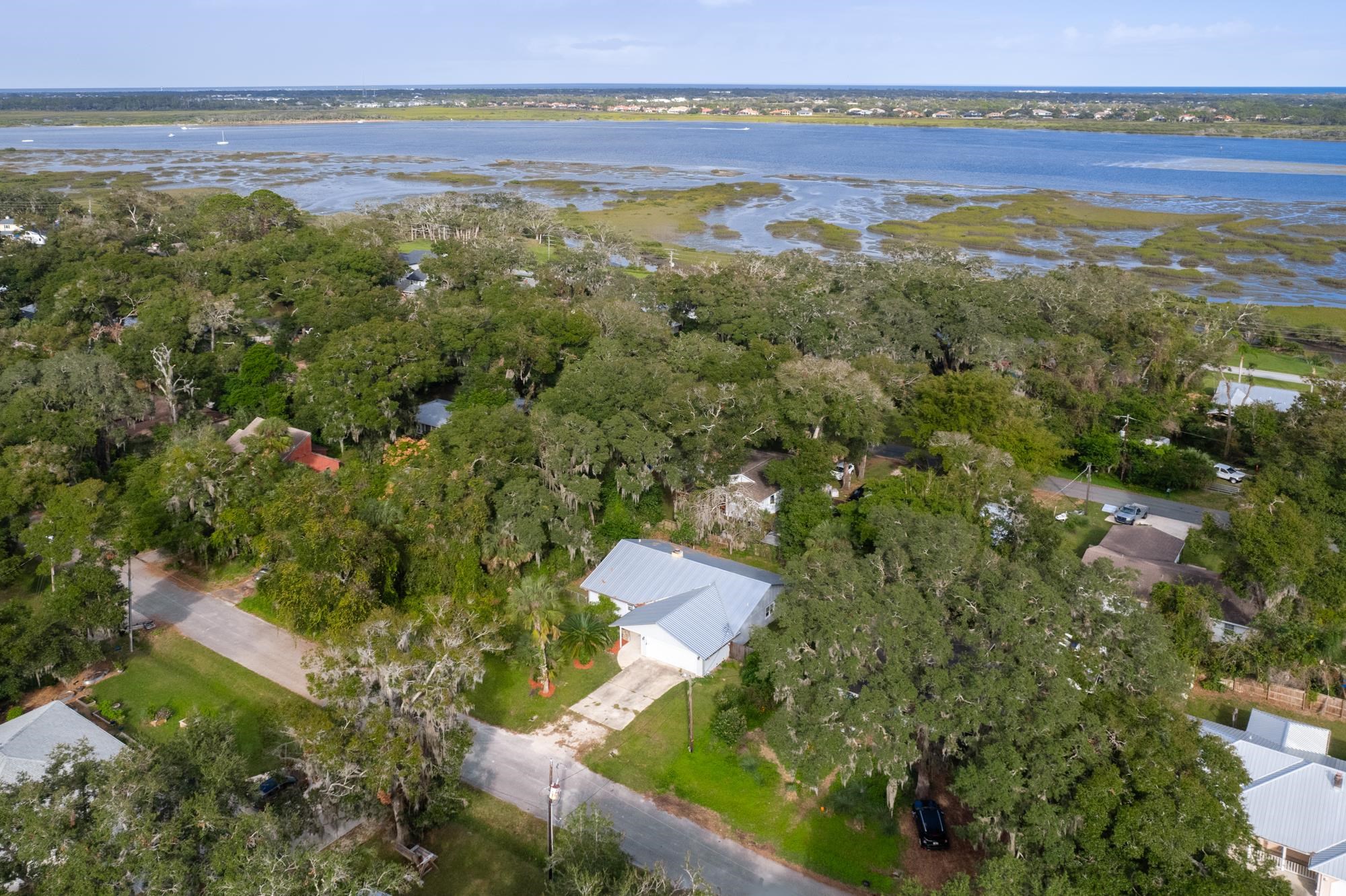 245 Mimosa Road St. Augustine, FL 32086 - Photo 29 of 33 an aerial view of residential houses with outdoor space and trees