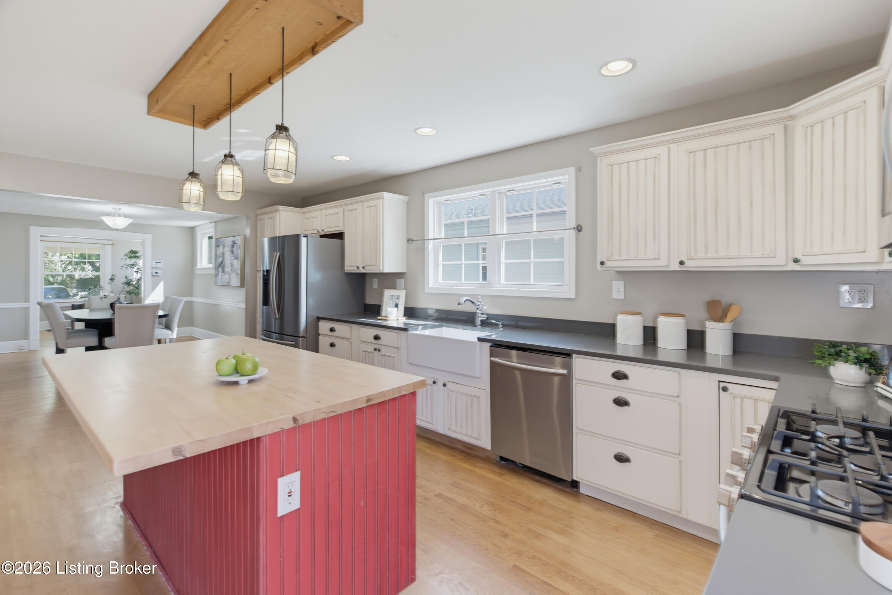 302 Iola Road Louisville, KY 40207 - Photo 15 of 36 Kitchen Butcher Block Island