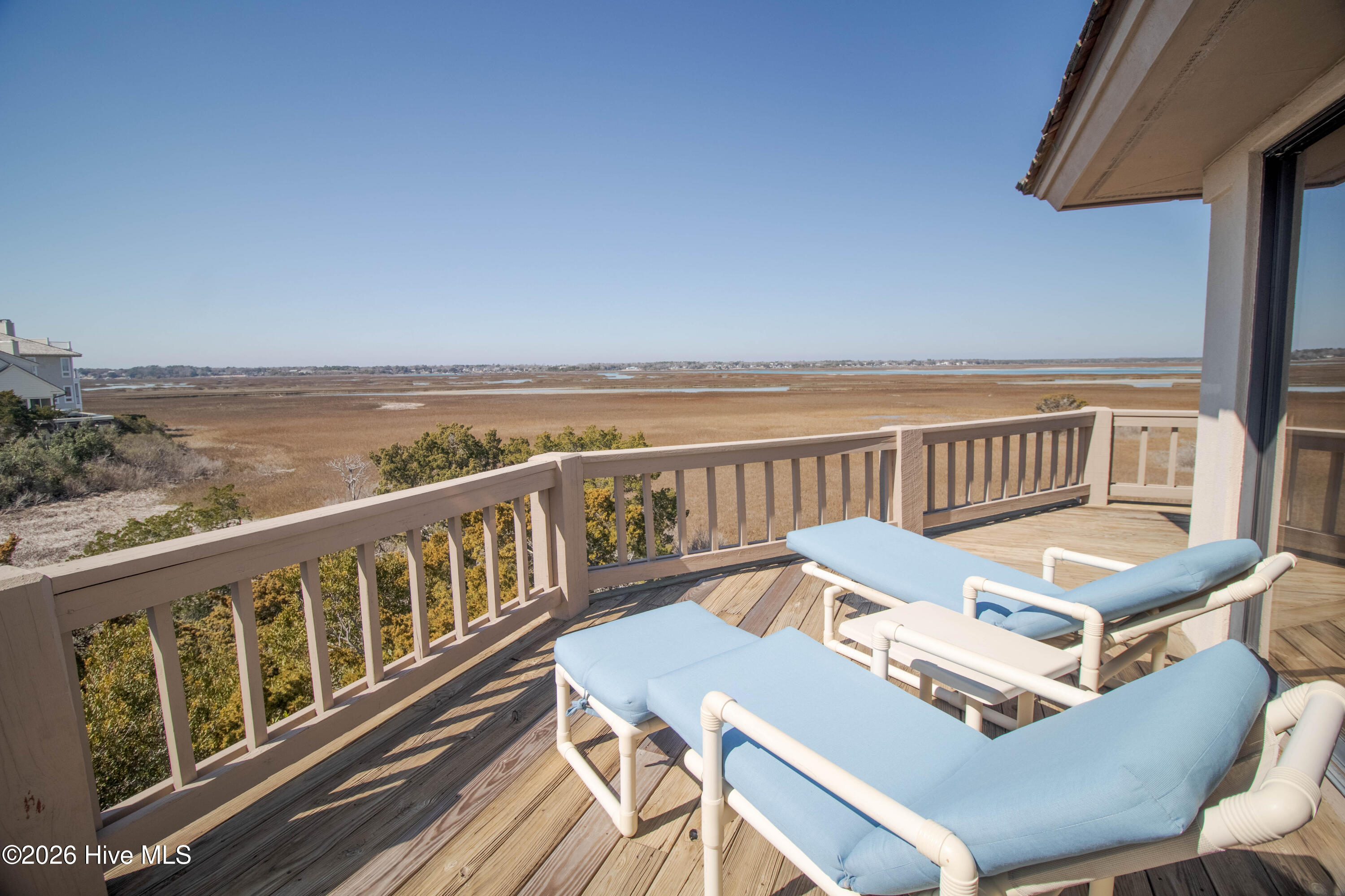 403 Beach Road North Wilmington, NC 28411 - Photo 12 of 26 Open sun deck overlooking the marsh