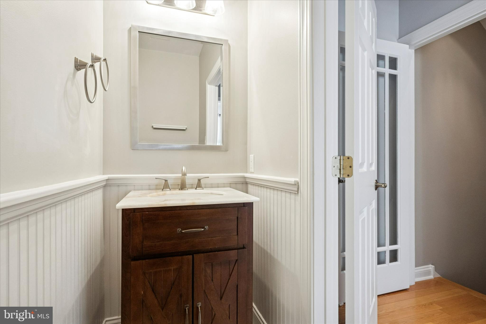 6 Edison Lane Doylestown, PA 18901 - Photo 33 of 41 a bathroom with a sink and a mirror