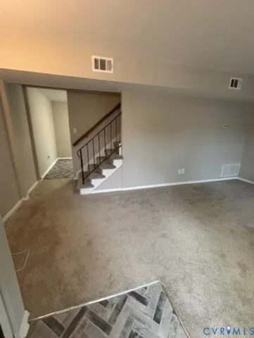 a view of an empty room