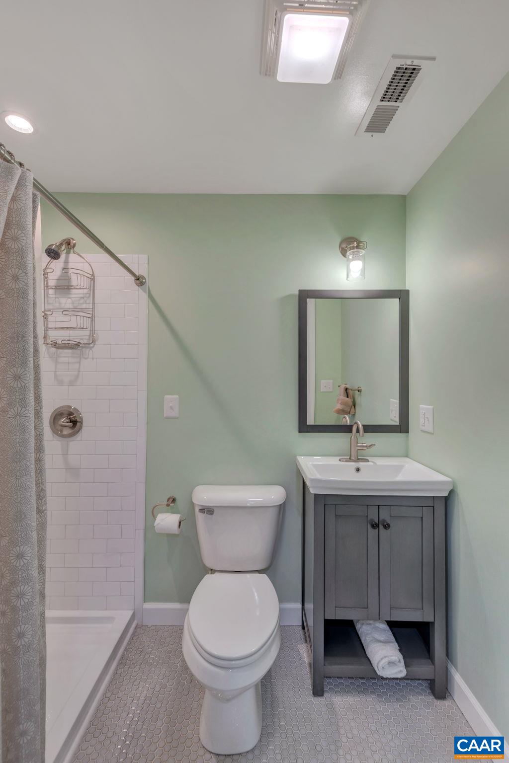 5543 Summerdean Road Crozet, VA 22932 - Photo 31 of 59 a bathroom with a toilet a sink and mirror