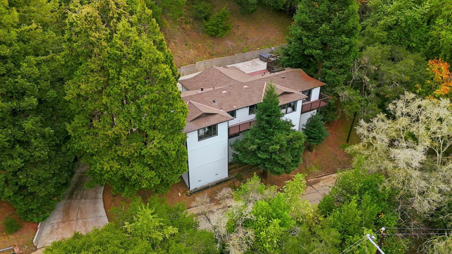5603 Crow Canyon Road Castro Valley, CA 94552 - Photo 81 of 86 an aerial view of house with yard and outdoor seating