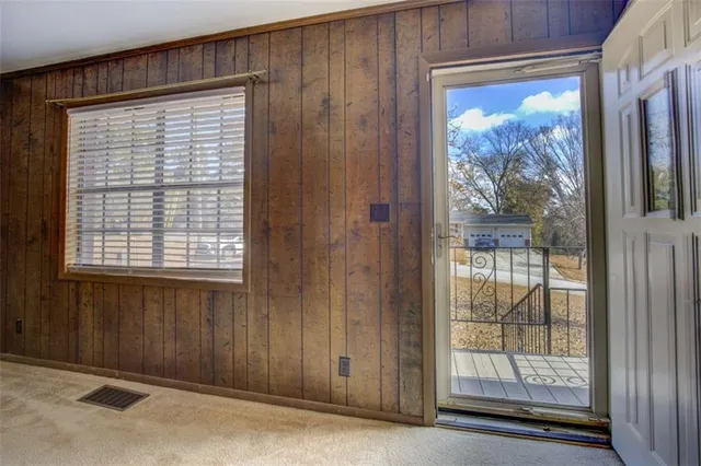 a view of a front door