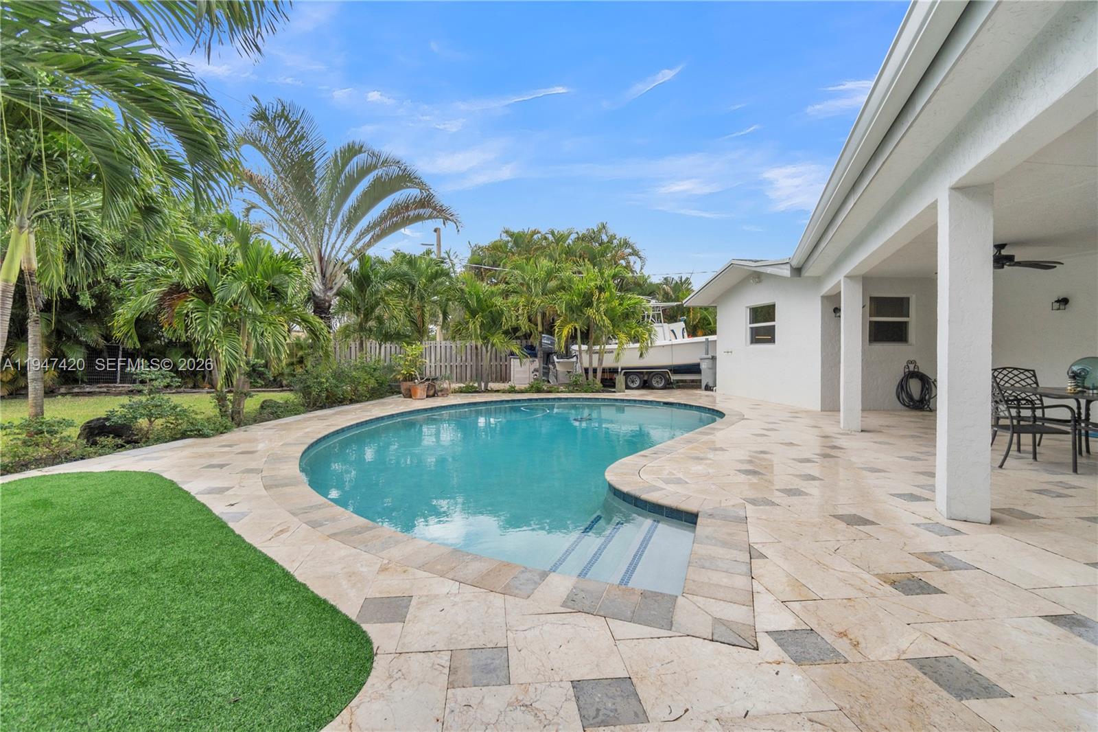 1405 Southwest 4th Terrace Pompano Beach, FL 33060 - Photo 38 of 44 a view of swimming pool with a yard