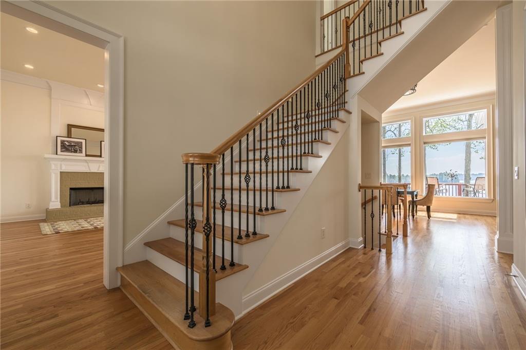 9510 Lisa Circle Gainesville, GA 30506 - Photo 19 of 80 a view of entryway and hall with wooden floor