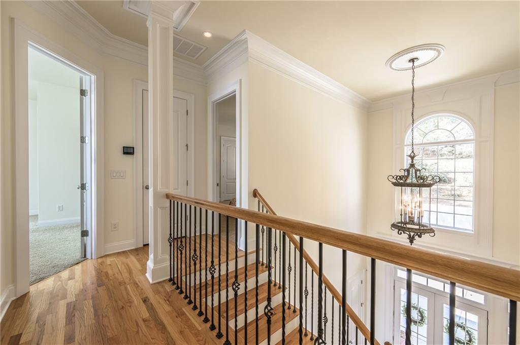 9510 Lisa Circle Gainesville, GA 30506 - Photo 43 of 80 a view of a balcony with wooden floor