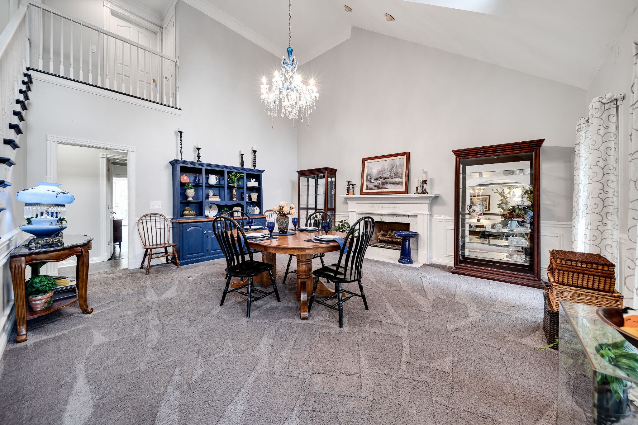 3679 Tyree Springs Road Cottontown, TN 37048 - Photo 20 of 46 Spacious living room with a fireplace!