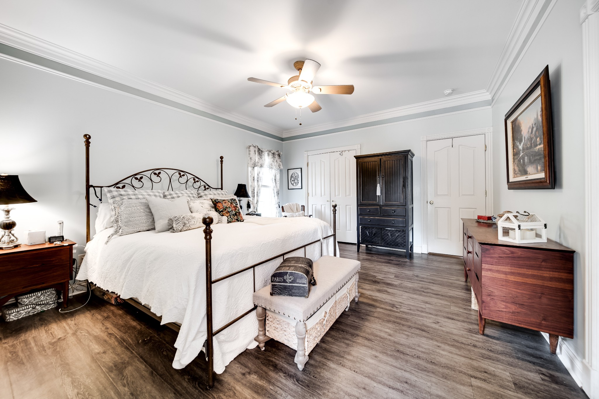 3679 Tyree Springs Road Cottontown, TN 37048 - Photo 24 of 46 So much room in this bedroom, love that there are hardwoods.