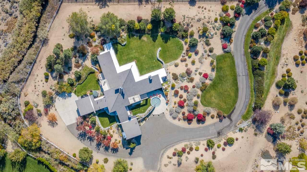 350 Juniper Hill Road Reno, NV 89519 - Photo 24 of 24 an aerial view of residential house with outdoor space and swimming pool