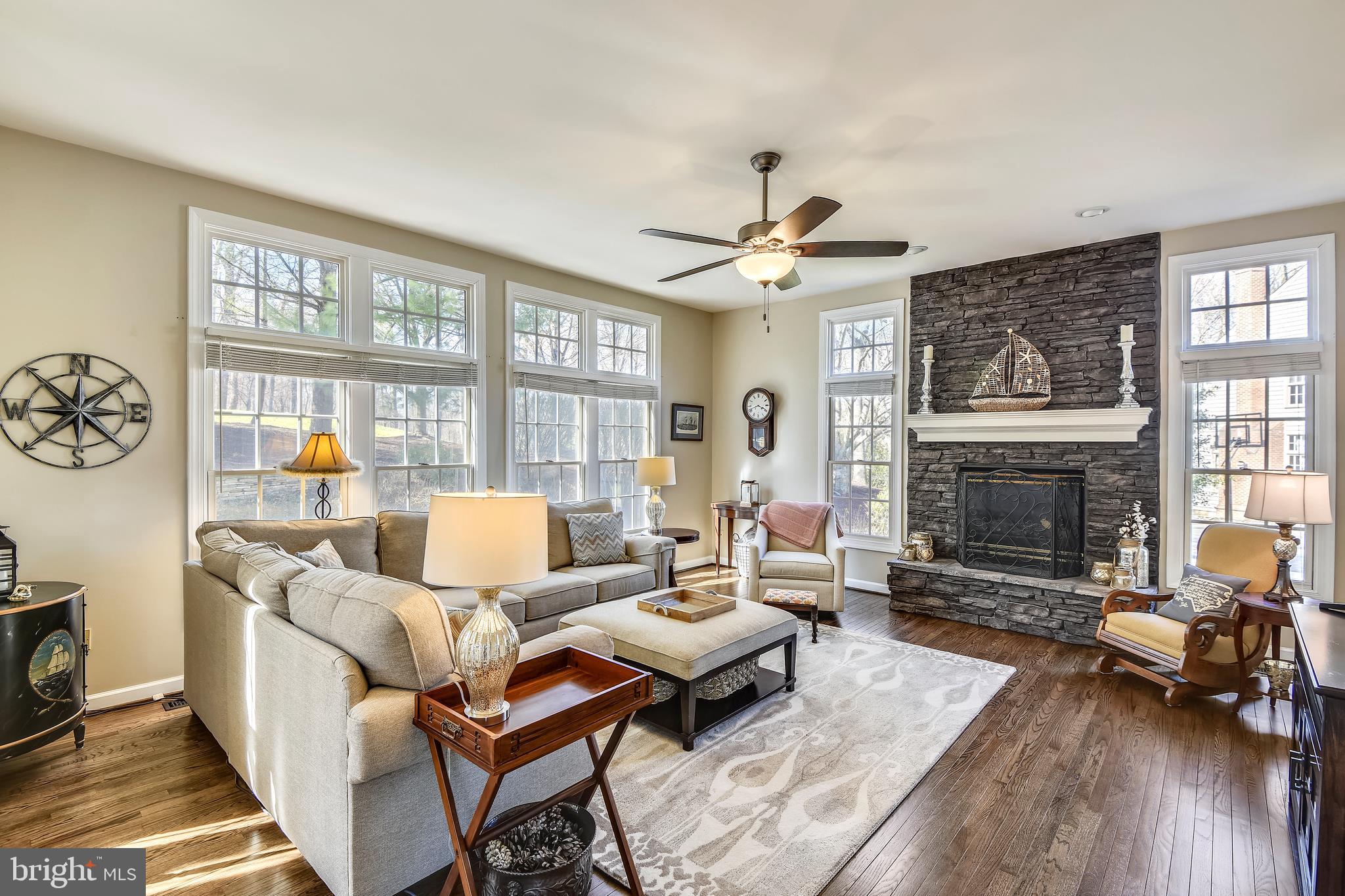 1 Strachan Place Edgewater, MD 21037 - Photo 11 of 43 Stone Stacked Fireplace