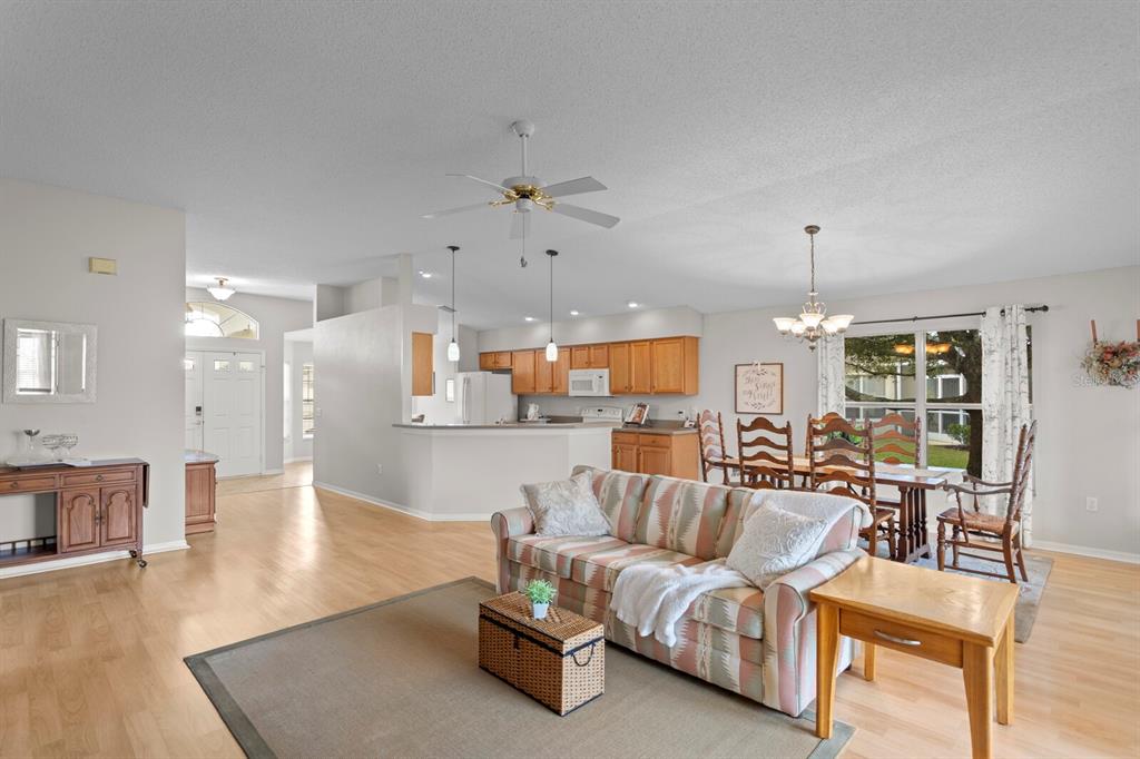 11751 Aintree Court Trinity, FL 34655 - Photo 16 of 45 a living room with furniture and a chandelier