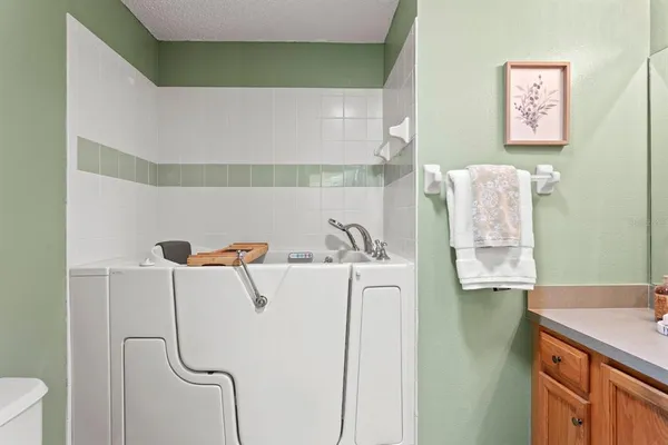 a close view of utility room