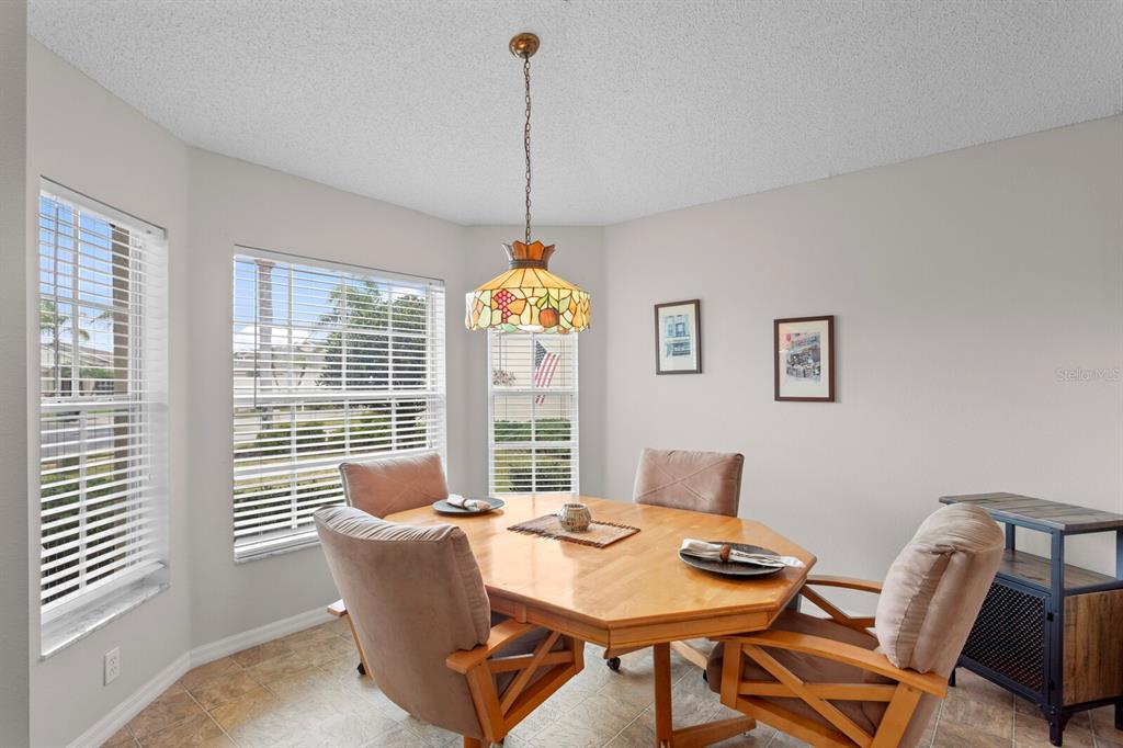 11751 Aintree Court Trinity, FL 34655 - Photo 10 of 45 a dining room with furniture a chandelier and wooden floor