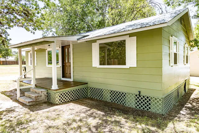 a front view of a house