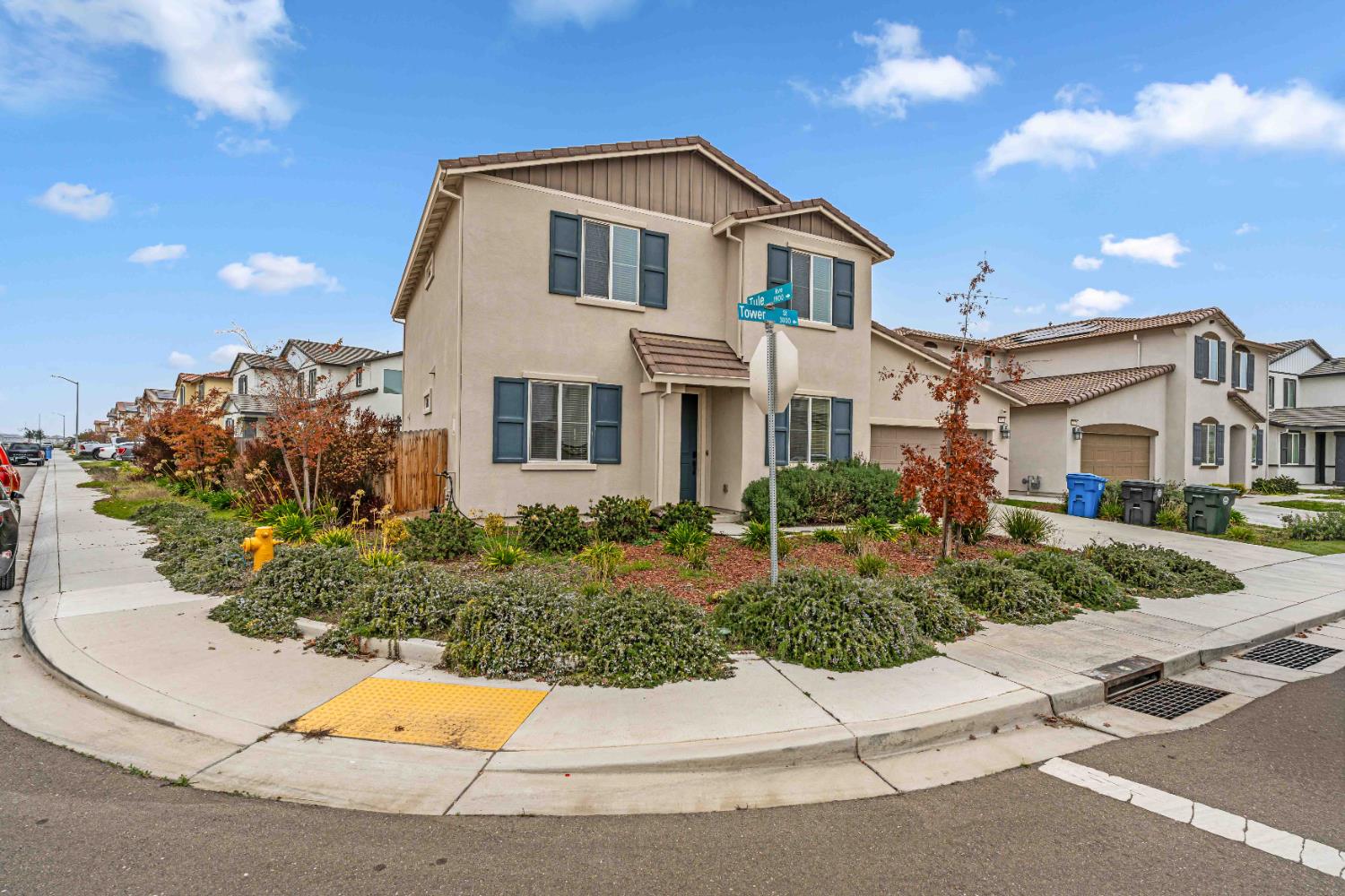 3095 Tower Street Manteca, CA 95337 - Photo 2 of 40 a front view of a house with a yard