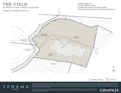 $3,800,000 | 88 Linea De Fuego (lot 62), Carmel, CA 93923