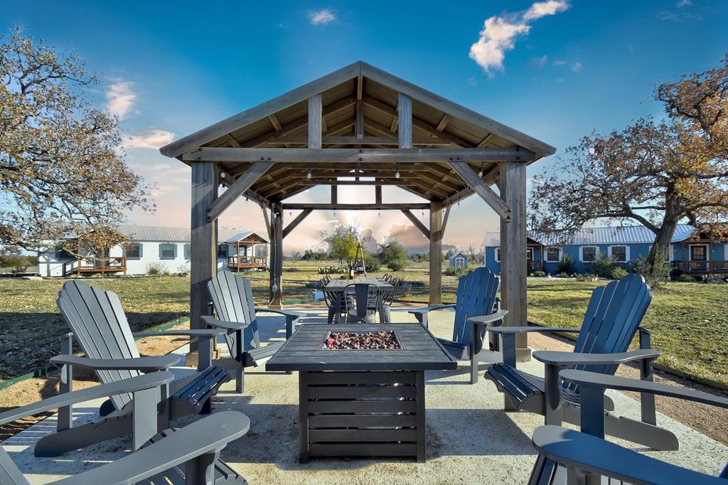 871 Old Harper Road Harper, TX 78631 - Photo 25 of 35 Gazebo and Fire Pit