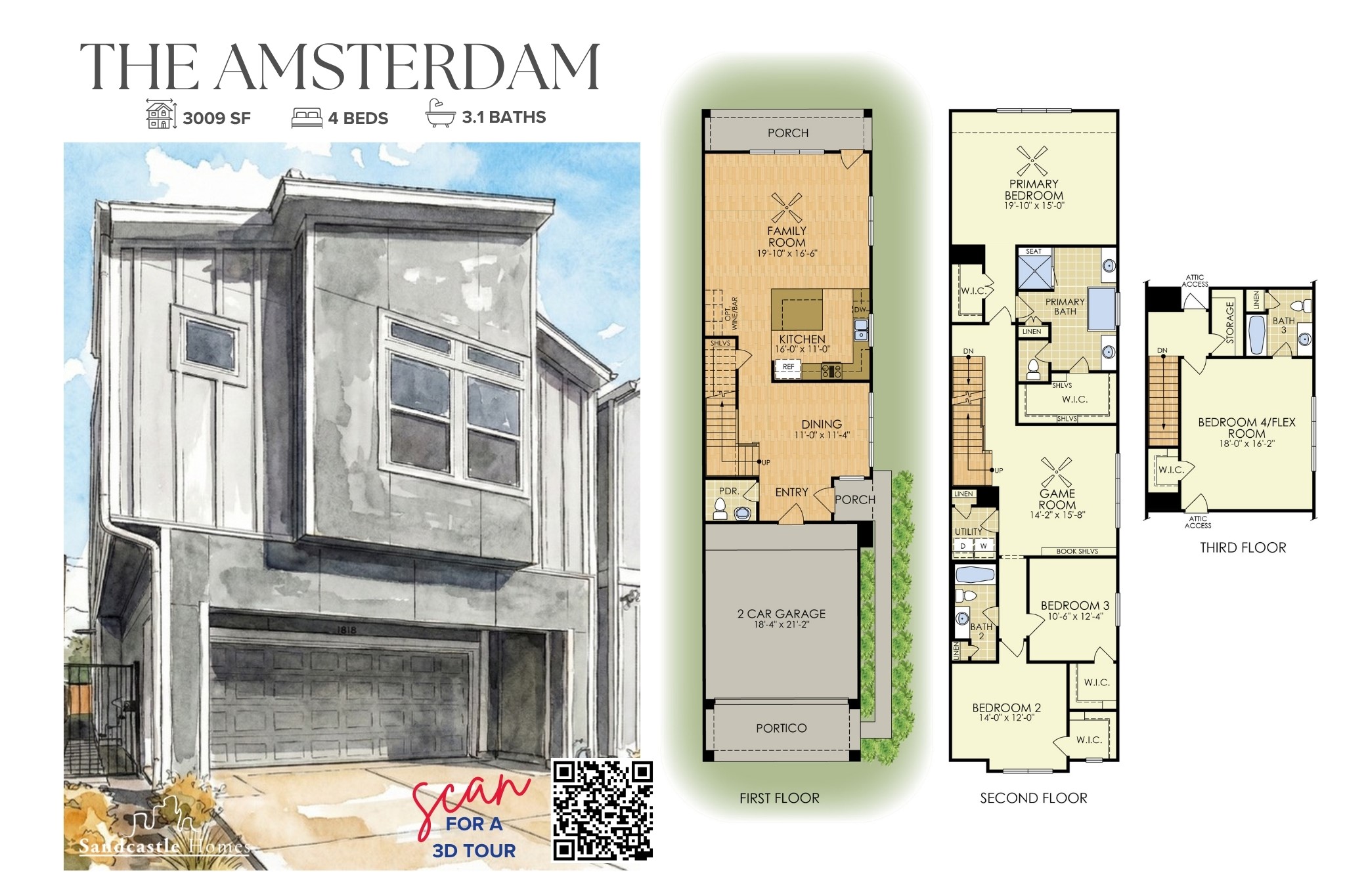 4317 Roseland Street, Unit B Houston, TX 77006 - Photo 29 of 29 Innovative Design: The Amsterdam model redefines flexible living with a detailed 3D layout, allowing you to explore every possibility for your lifestyle.