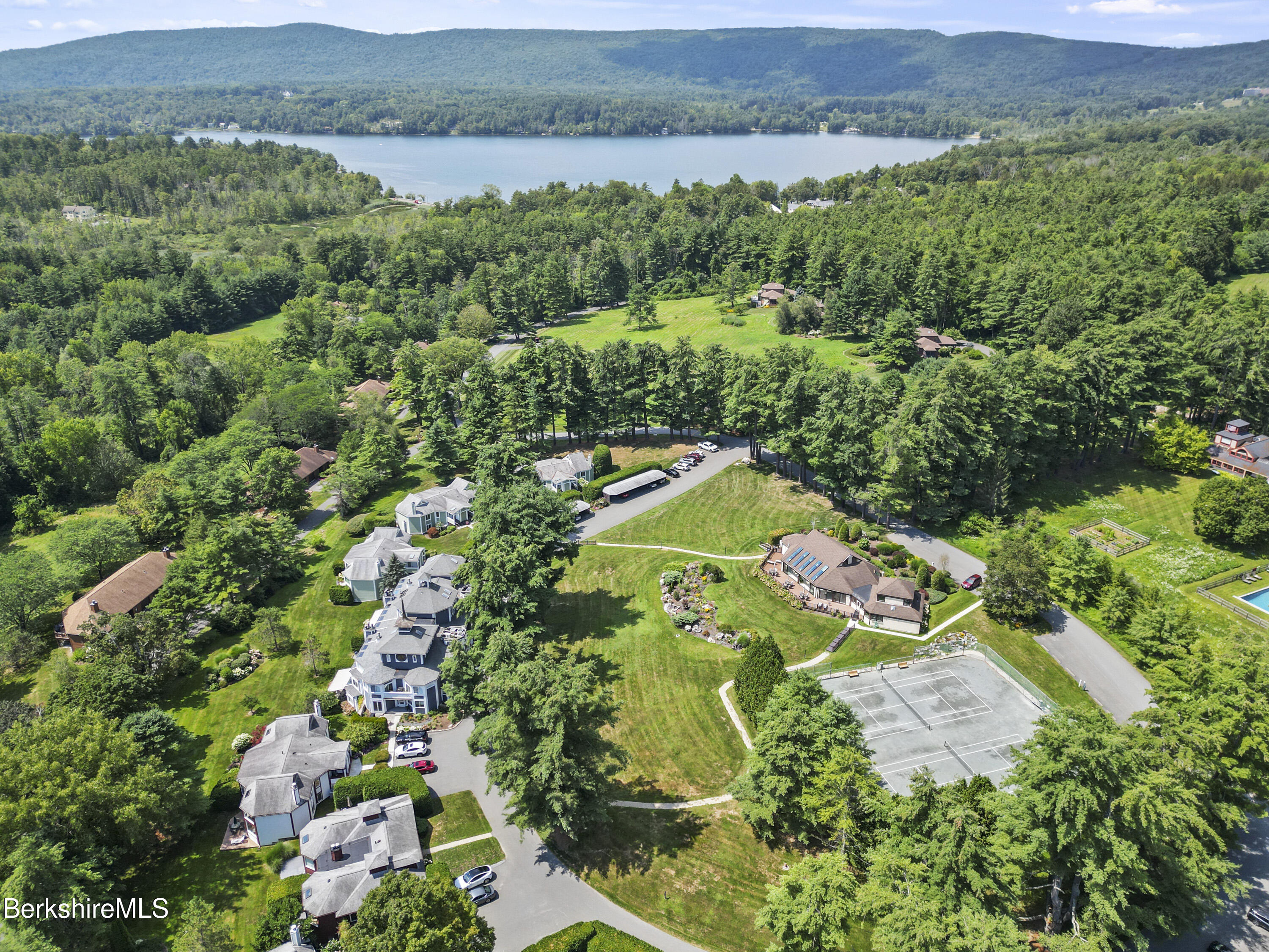 19 Hawthorne Road, Unit 3B STABLES Stockbridge, MA 01262 - Photo 34 of 34 730 Aerial View