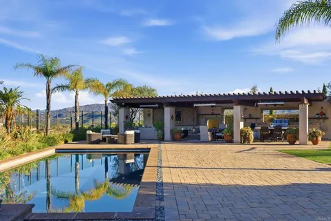 a view of a city with an ocean view