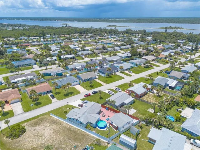 an aerial view of city