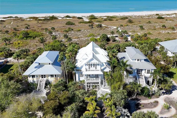 an aerial view of multiple house