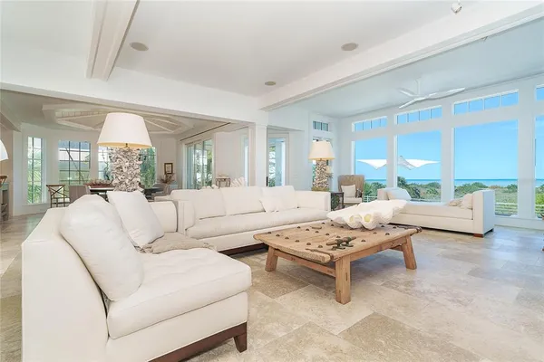a spacious bathroom with a double vanity sink and a mirror