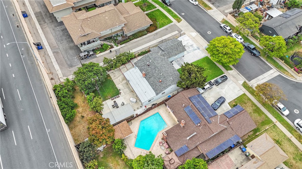 2501 Deodar Street Santa Ana, CA 92705 - Photo 42 of 43 an aerial view of a house with a garden