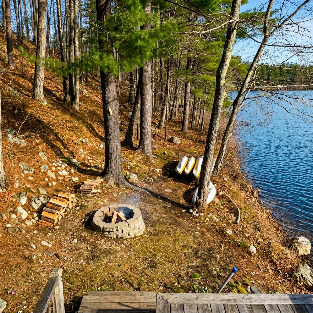 150 Birchwood Road Gray, ME 04039 - Photo 29 of 30 Fire pit Area Spring