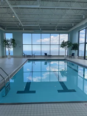 a view of a indoor swimming pool
