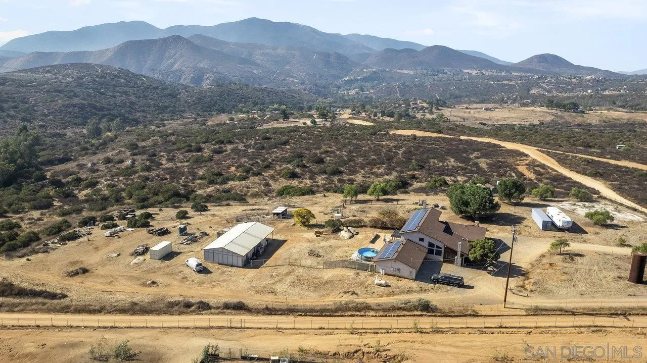 18995 Highway 94 Dulzura, CA 91917 - Photo 53 of 55 a view of a house with a mountain