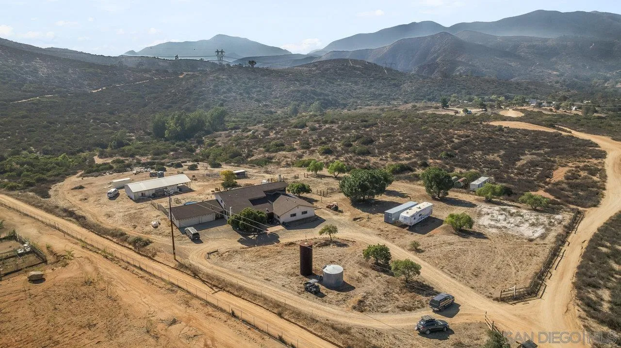18995 Highway 94 Dulzura, CA 91917 - Photo 55 of 55 an aerial view of residential house and sandy dunes