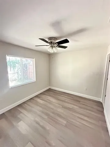 a view of a lake view with a garden