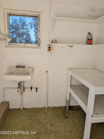 a bathroom with a sink