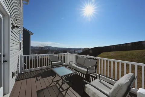 a terrace with outdoor seating
