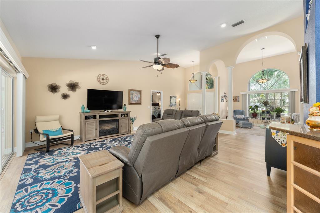 18825 Southwest 93rd Loop Dunnellon, FL 34432 - Photo 17 of 85 a living room with furniture and a flat screen tv