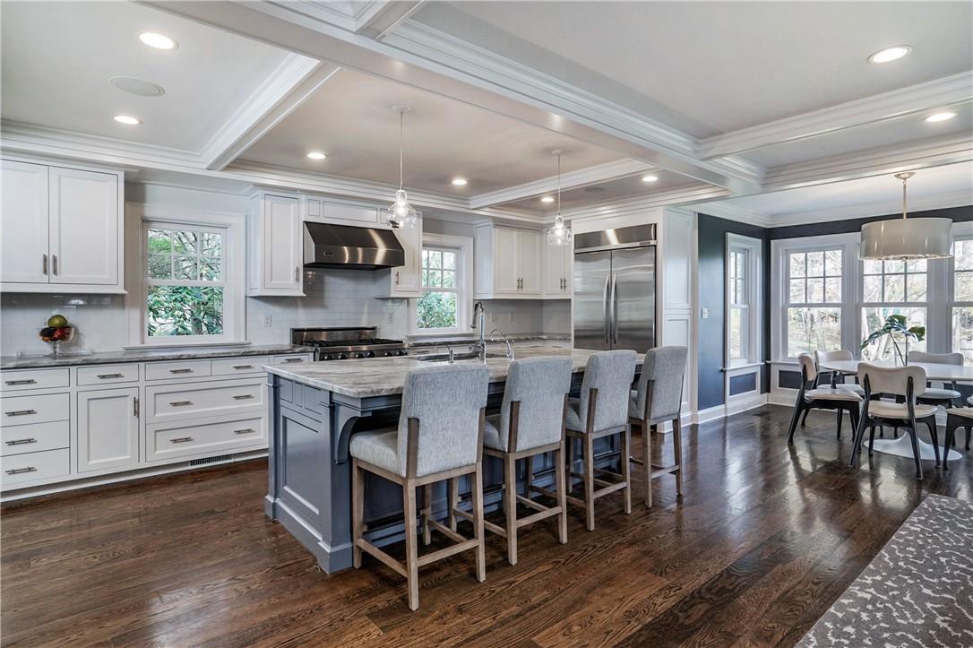 6 Eve Lane Rye, NY 10580 - Photo 1 of 1 Fabulous kitchen , breakfast area open to family room and the spacious backyard. Perfection !
