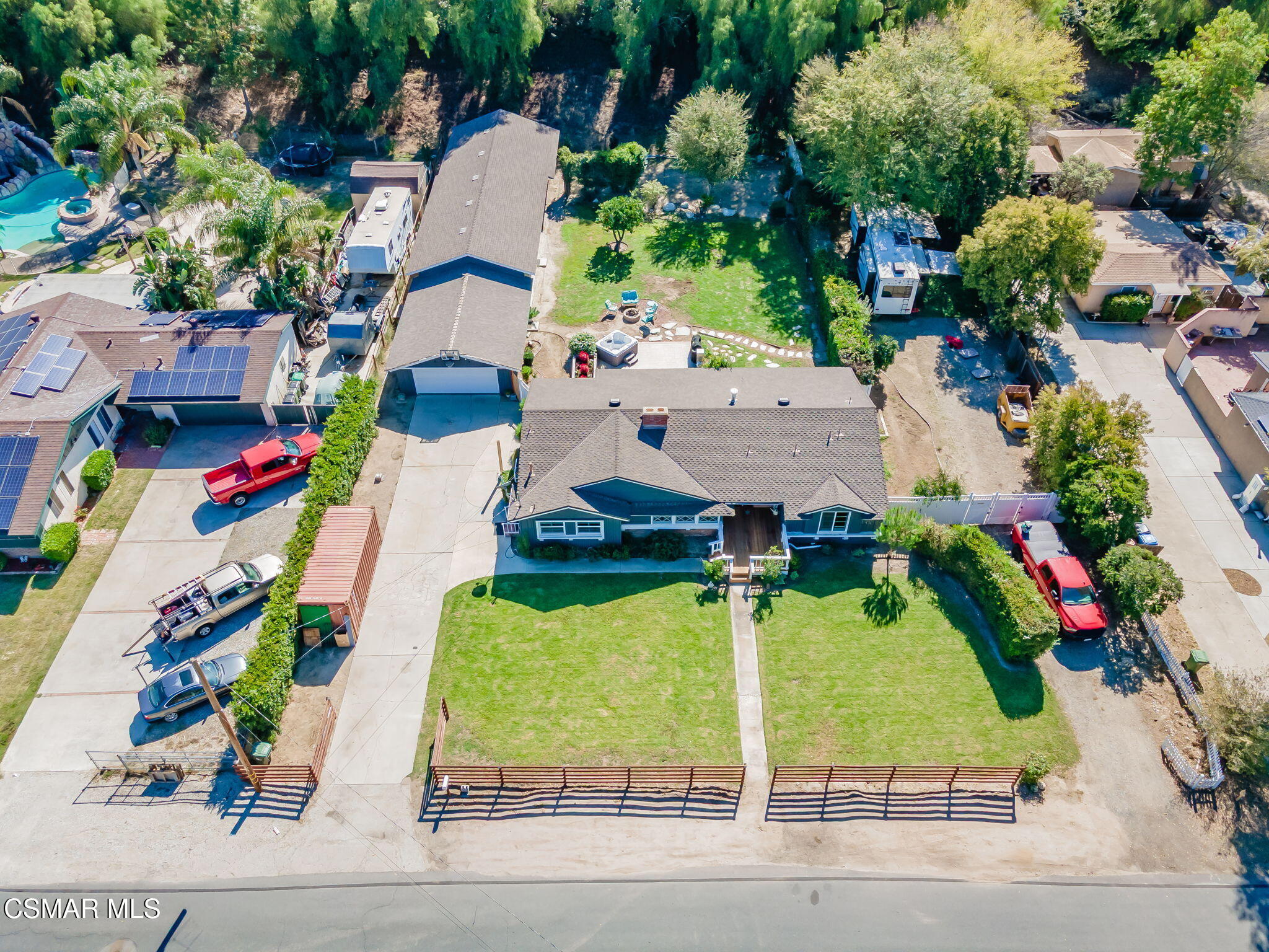 4310 Eve Road Simi Valley, CA 93063 - Photo 48 of 50 an aerial view of a house with a garden and plants